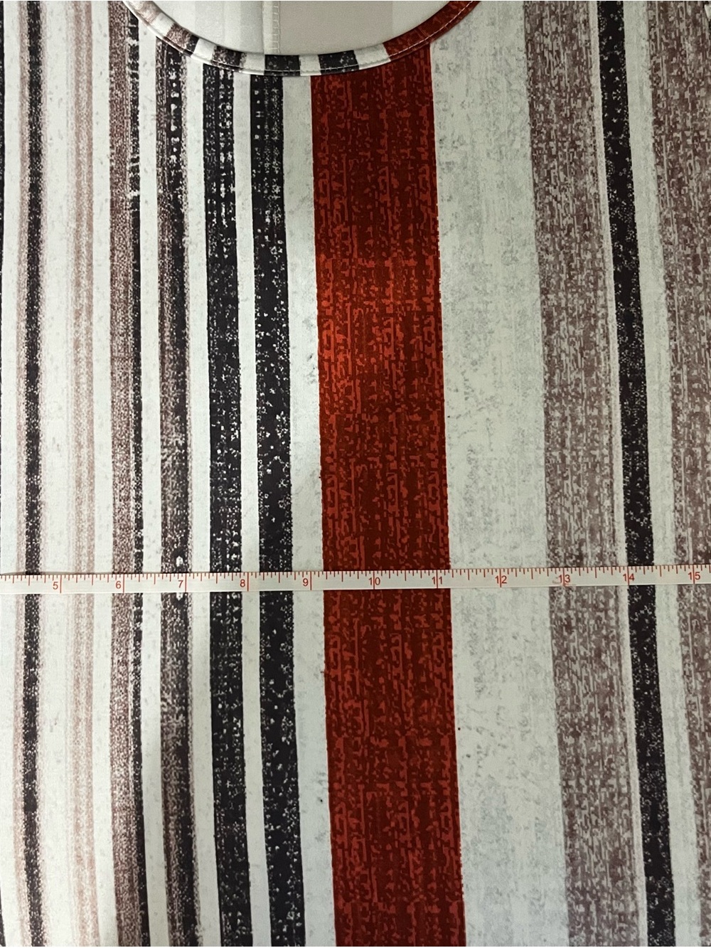 Sleeveless Striped Maxi Dress in Rust, White & Black with pockets - Picture 7 of 9